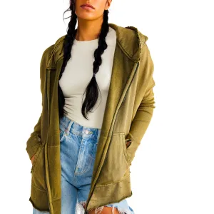 Free Cloud Cardi Zip Up Hoodie - Army