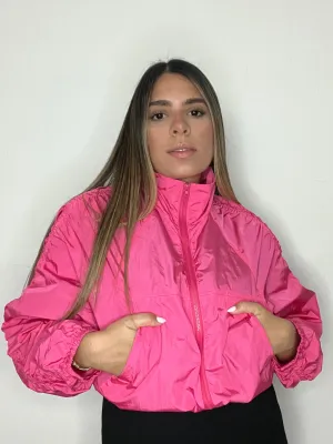 FUCHSIA WINDBREAKER JACKET