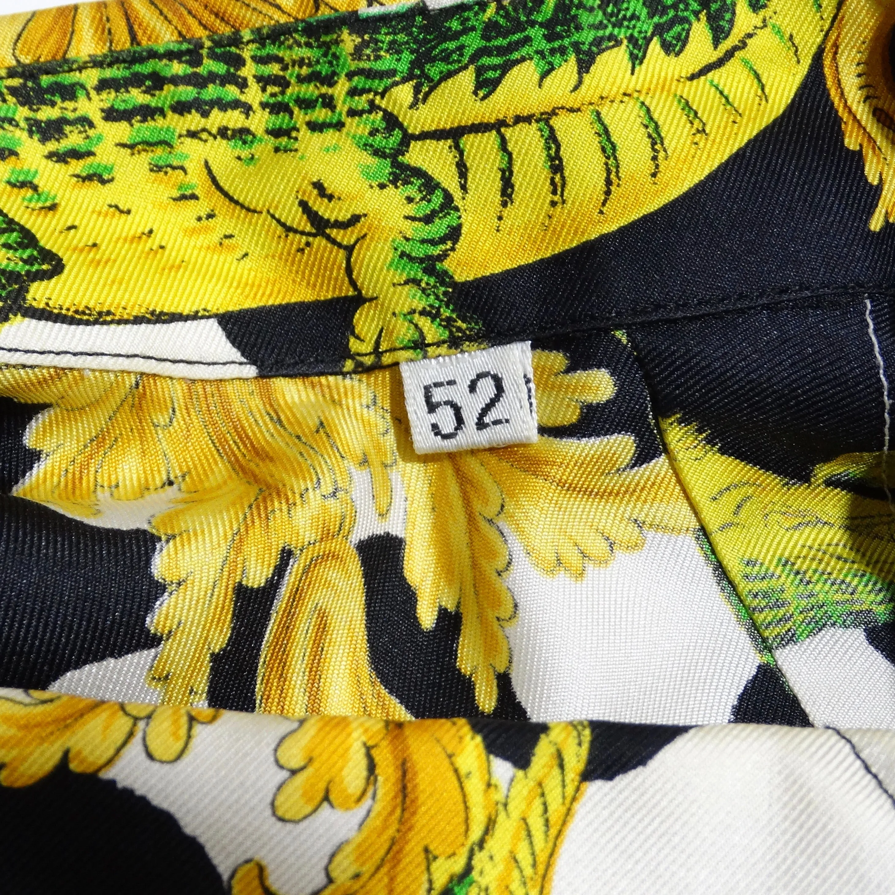 Gianni Versace 1990s Miami Collection Silk Printed Shirt