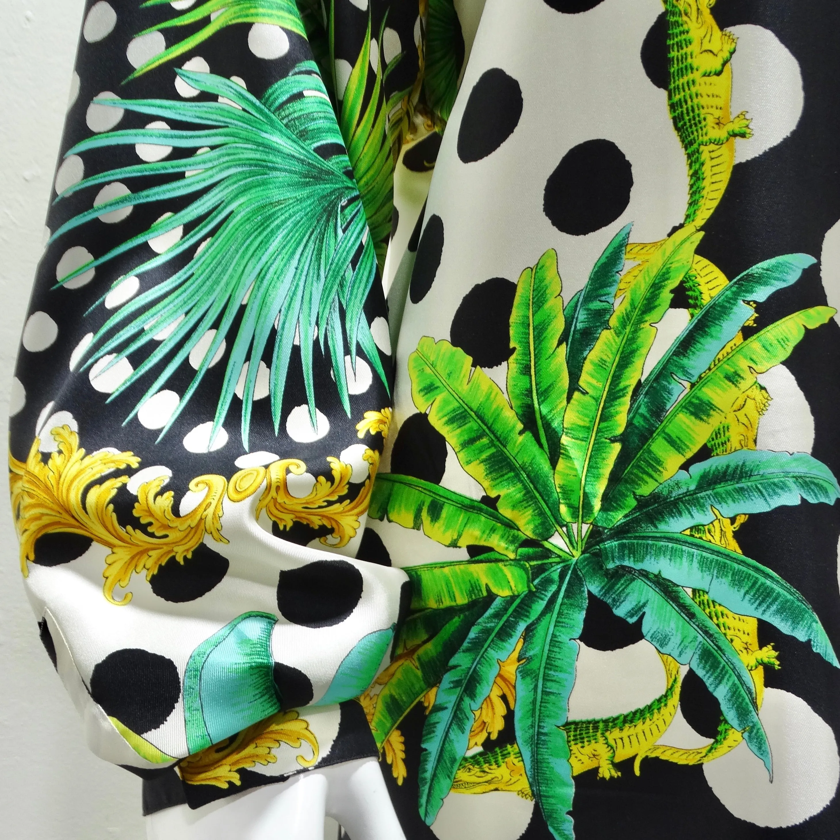 Gianni Versace 1990s Miami Collection Silk Printed Shirt