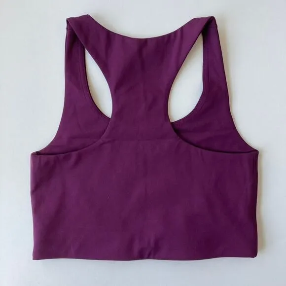 Girlfriend Collective NEW Paloma Racerback Bra - Plum Purple - Small