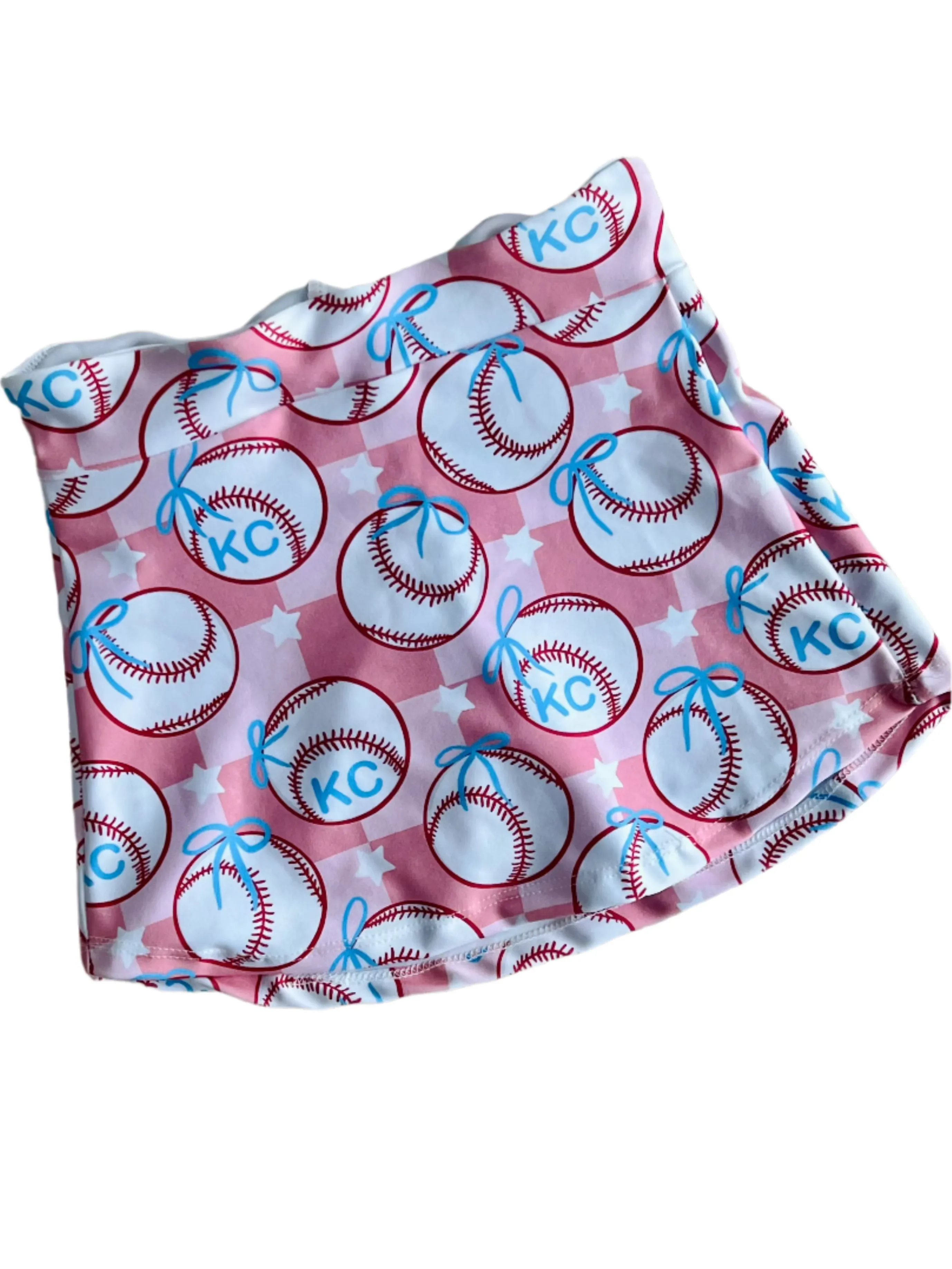 Girls Kansas City Baseball Activewear Set-Pink