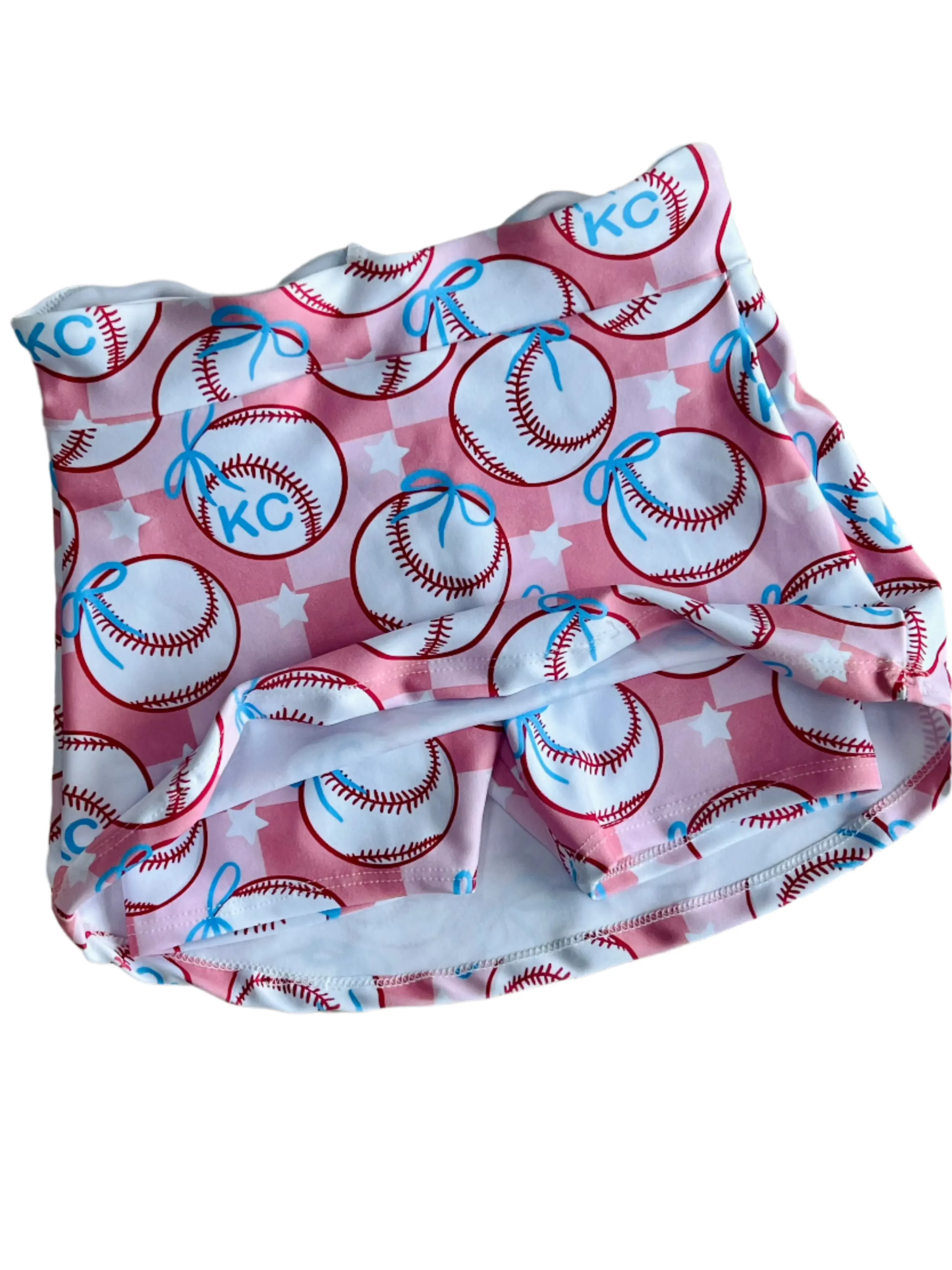 Girls Kansas City Baseball Activewear Set-Pink