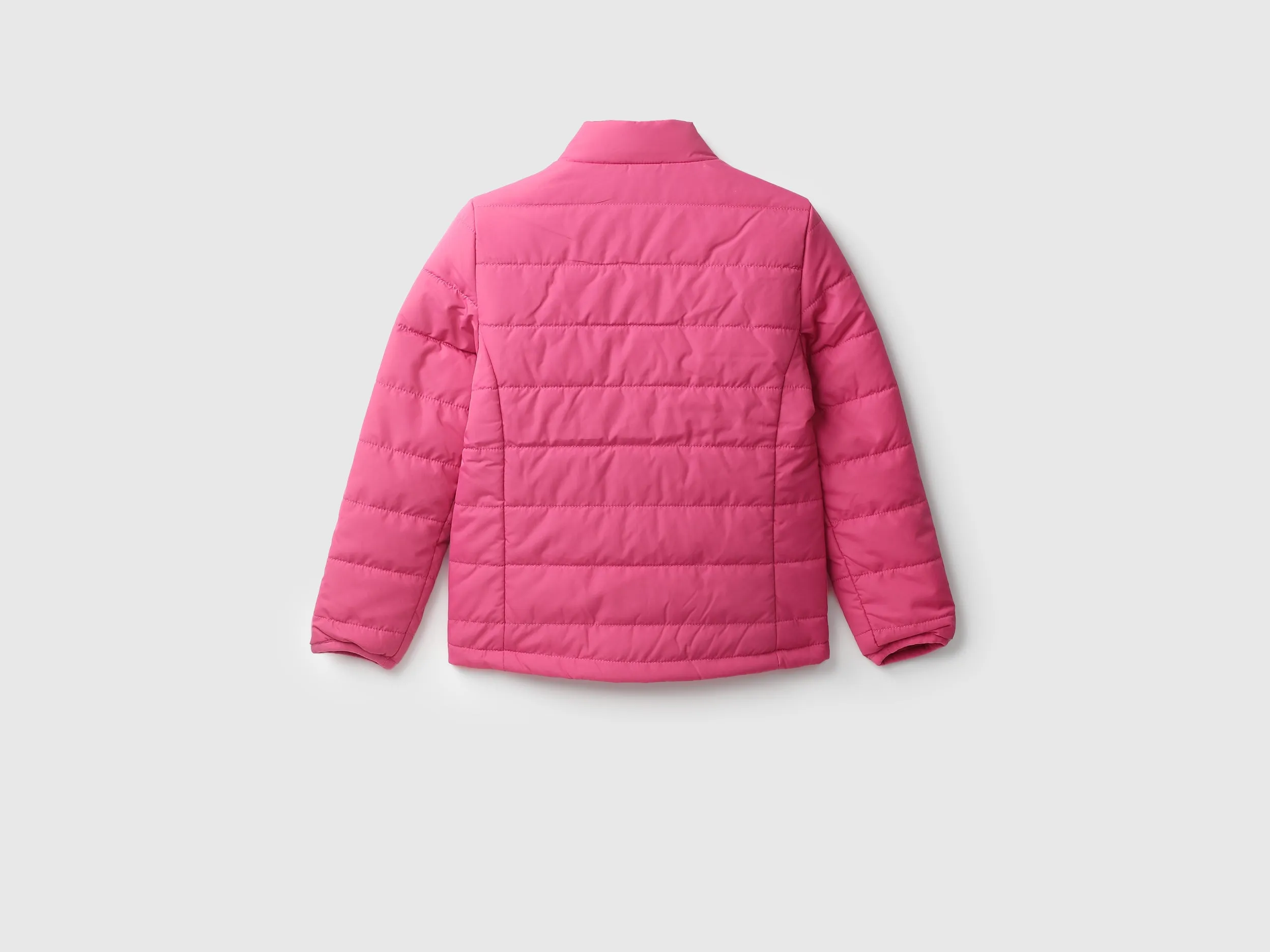 Girls Quilted High Neck Jacket