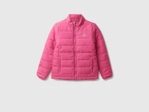 Girls Quilted High Neck Jacket