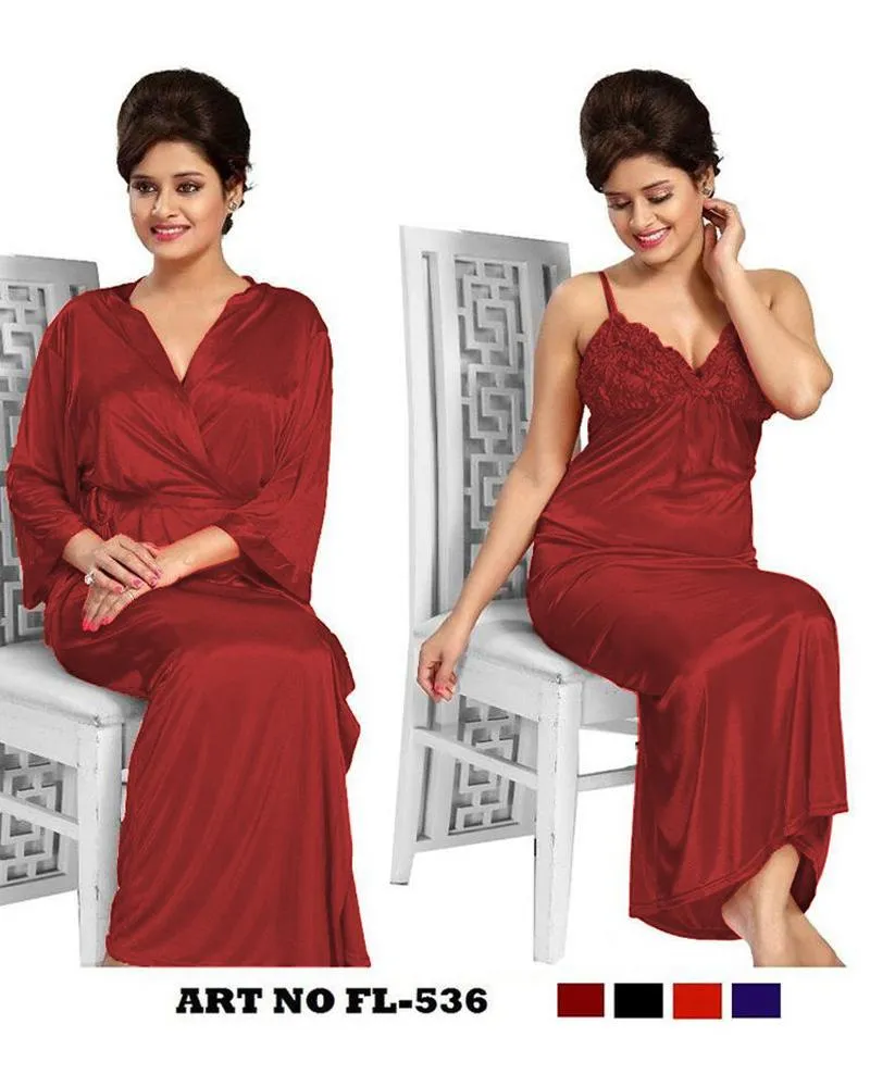 Golden Nighty - FL-536 - Flourish 2 Piece Nightwear