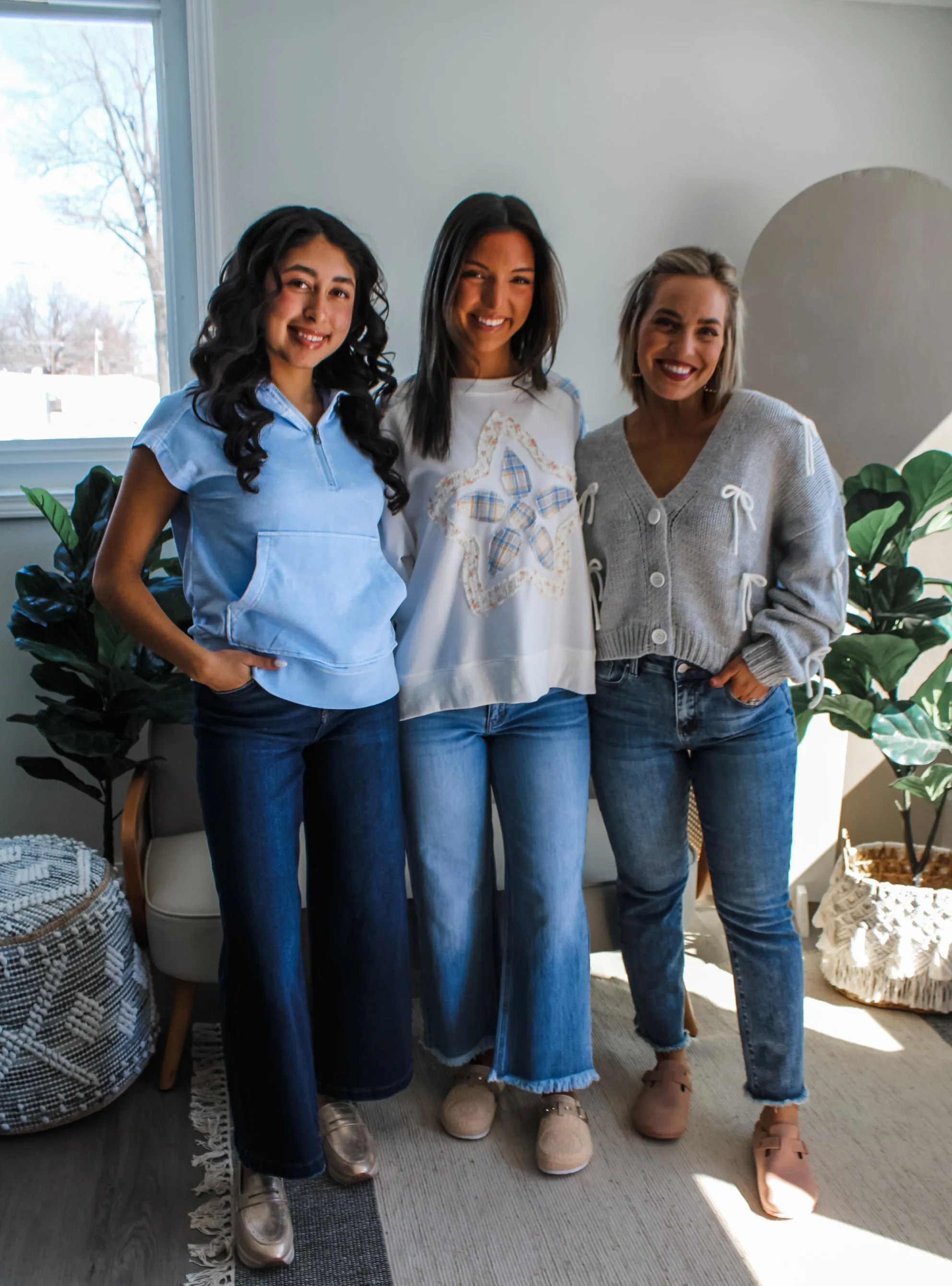 Good Days Ahead Half Zip • Mineral Blue