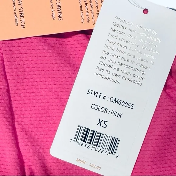 GOTTEX Golf &amp; Tennis Activewear Pink Skort Pockets NWT XS
