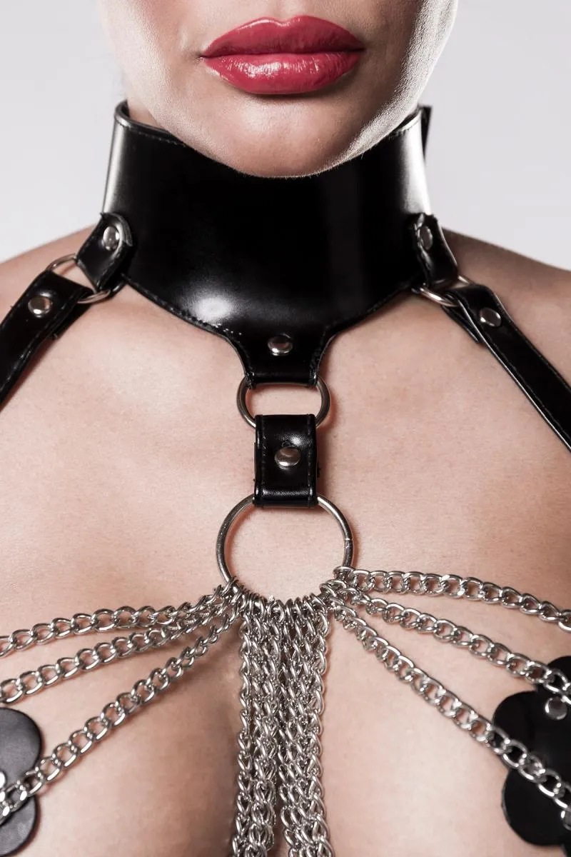 Grey Velvet Chain Set