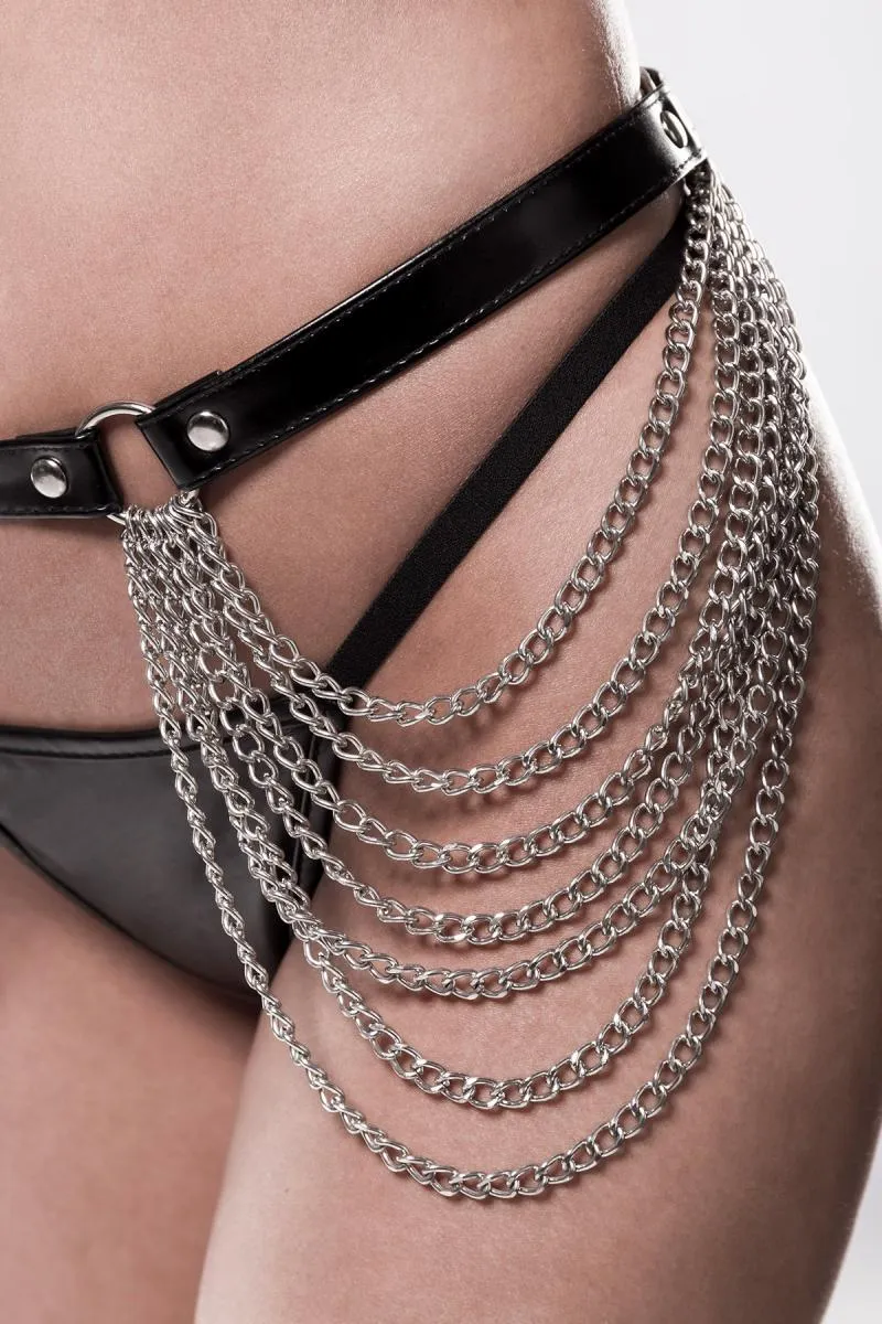 Grey Velvet Chain Set