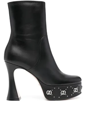 Gucci 115mm platform leather boots