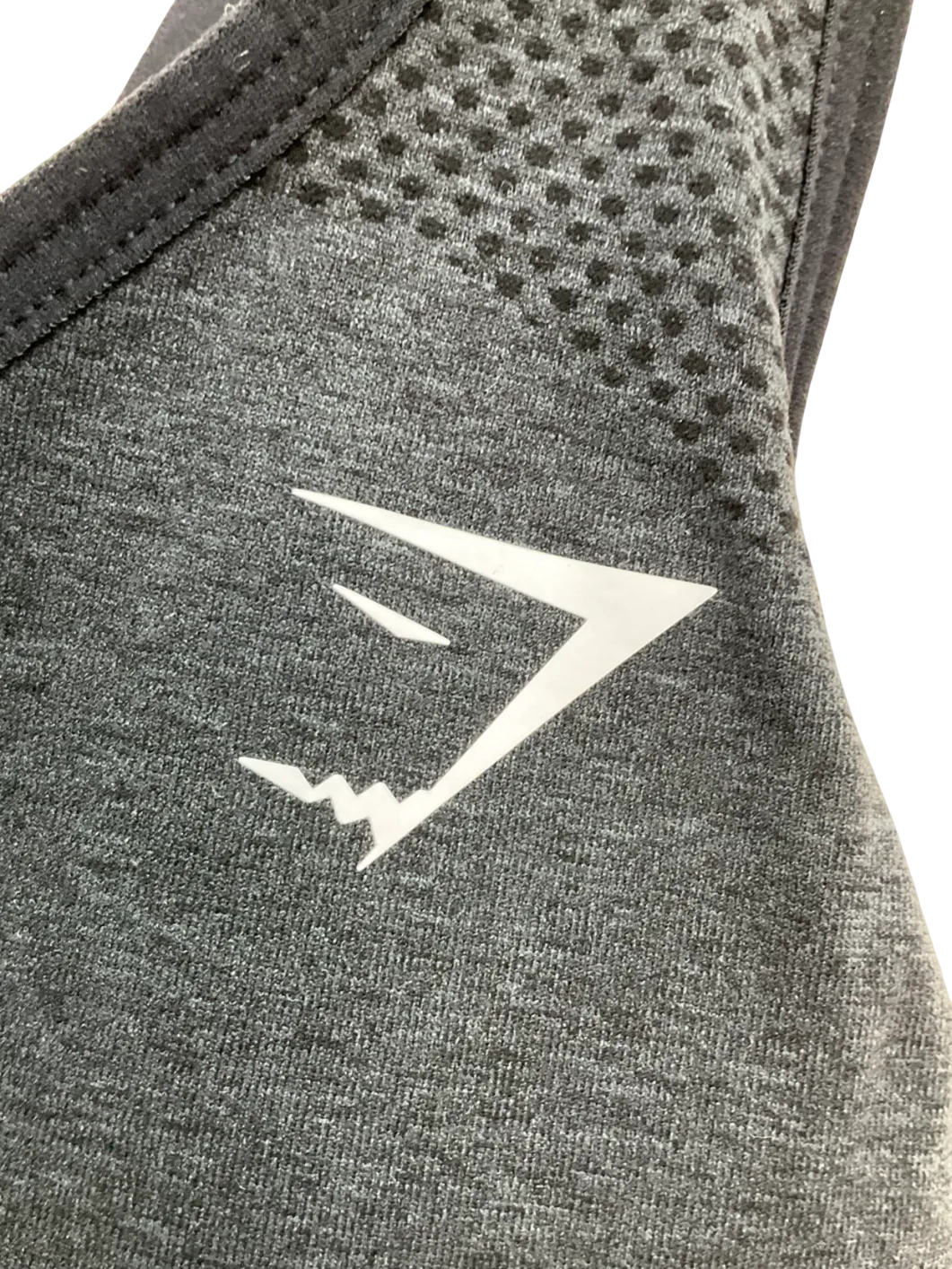 gymshark Black Vital 2.0 V Neck Sports Bra UK XL