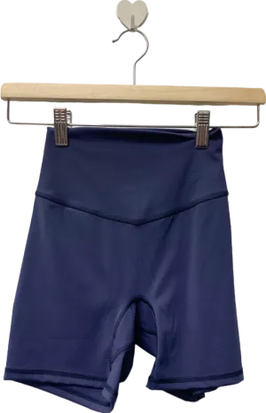 Gymshark Blue High-Waisted Shorts UK XS