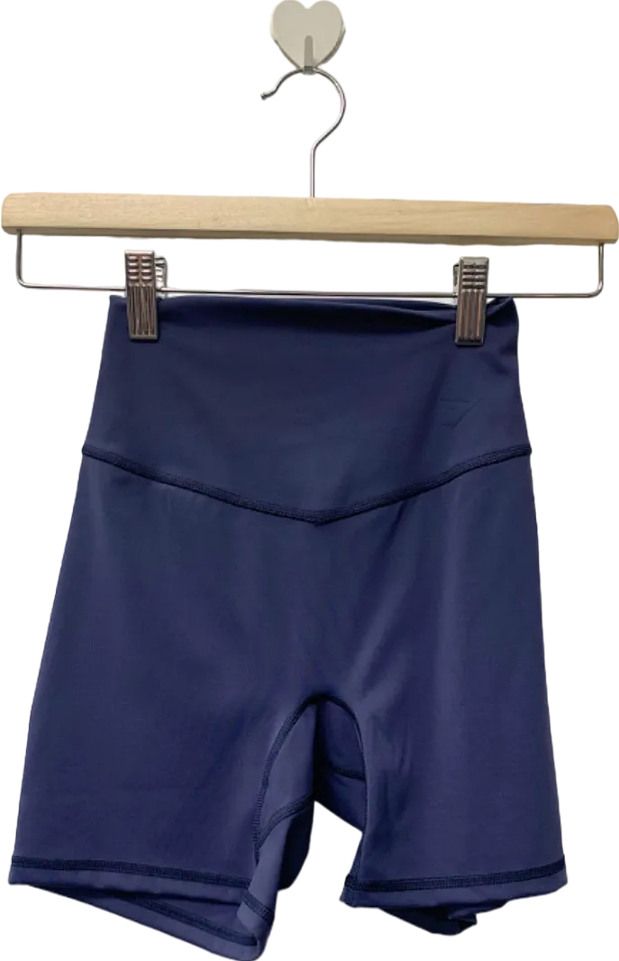 Gymshark Blue High-Waisted Shorts UK XS
