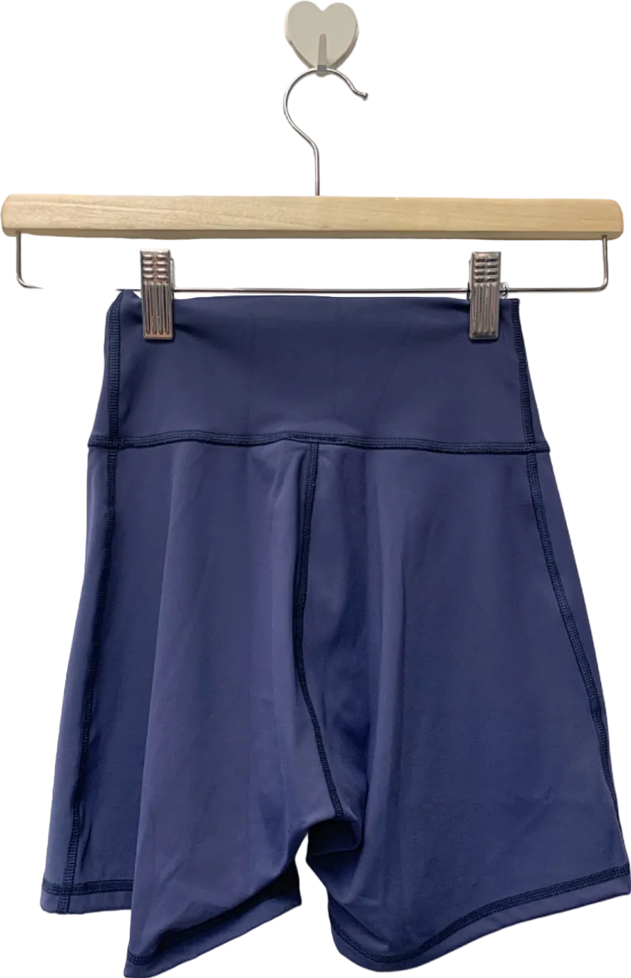 Gymshark Blue High-Waisted Shorts UK XS