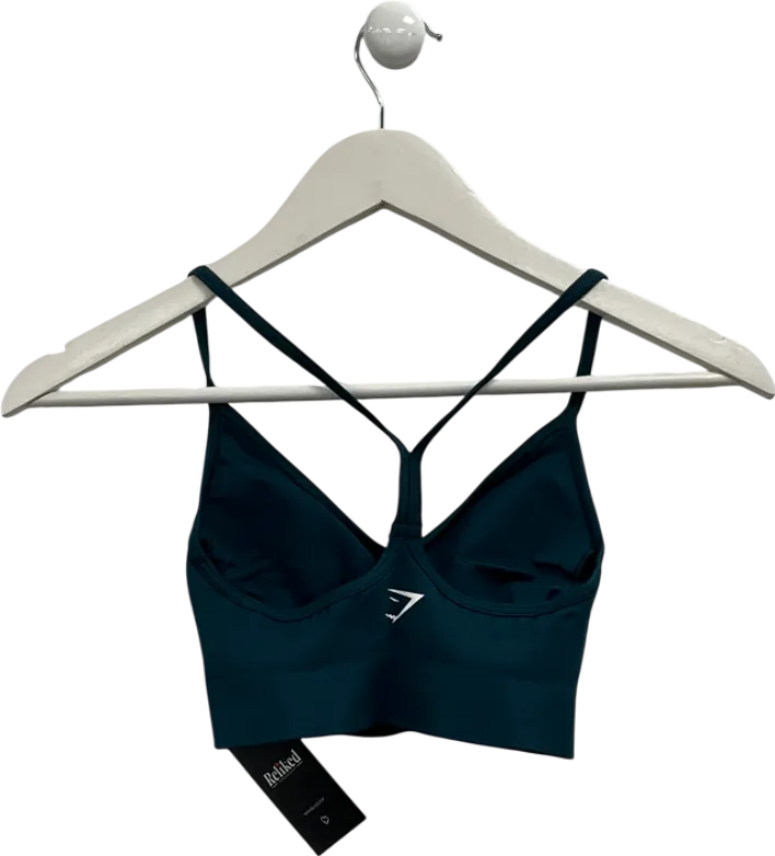 gymshark Blue Vital Shine Limited Edition Sports Bra UK XS