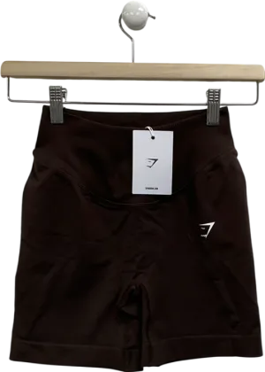 gymshark Brown Sweat Seamless Shorts UK XS