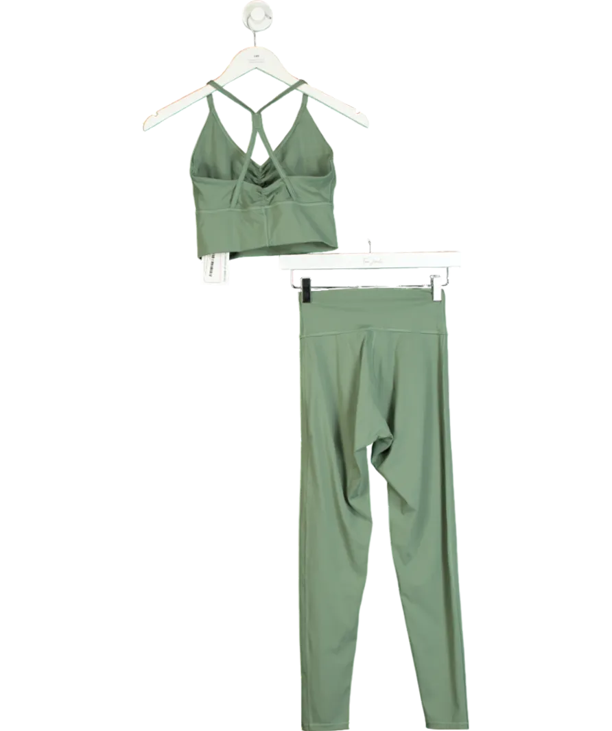gymshark Green Elevate Gym Sports Bra & Legging Set UK S