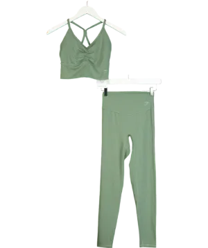 gymshark Green Elevate Gym Sports Bra & Legging Set UK S