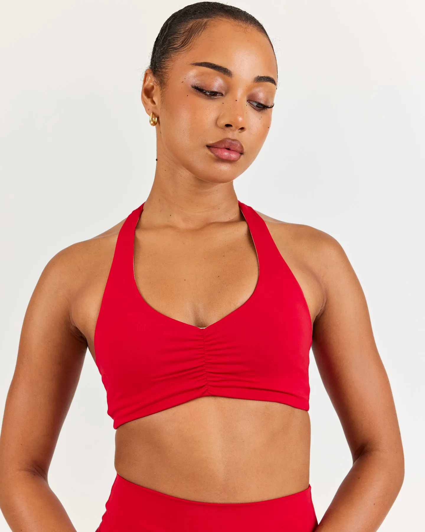 Halter Scrunch Bra - Sweetheart