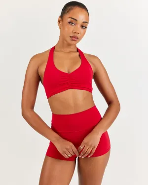Halter Scrunch Bra - Sweetheart