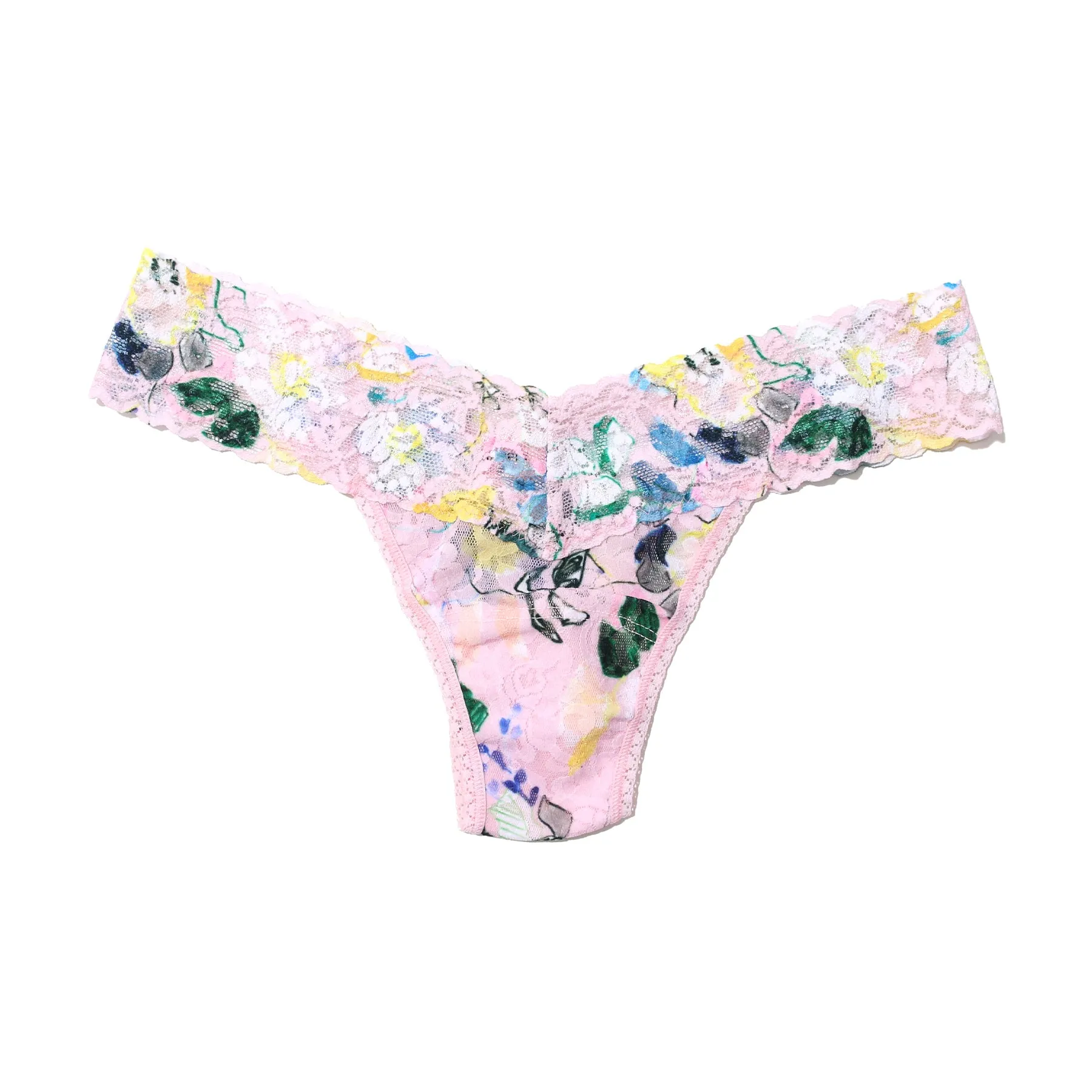 Hanky Panky Printed Lace Low Rise Thong