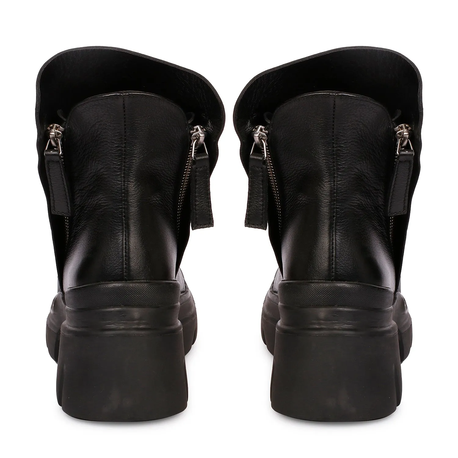 Hayden Leather Boots - Black