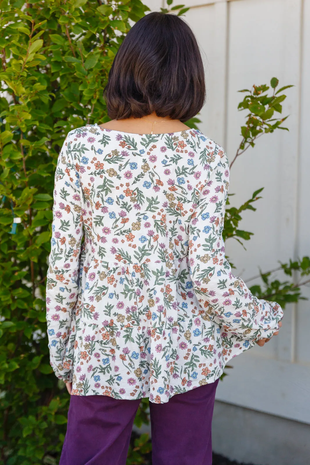 Hazel Blues® |  I Think I Can V-Neck Floral Top