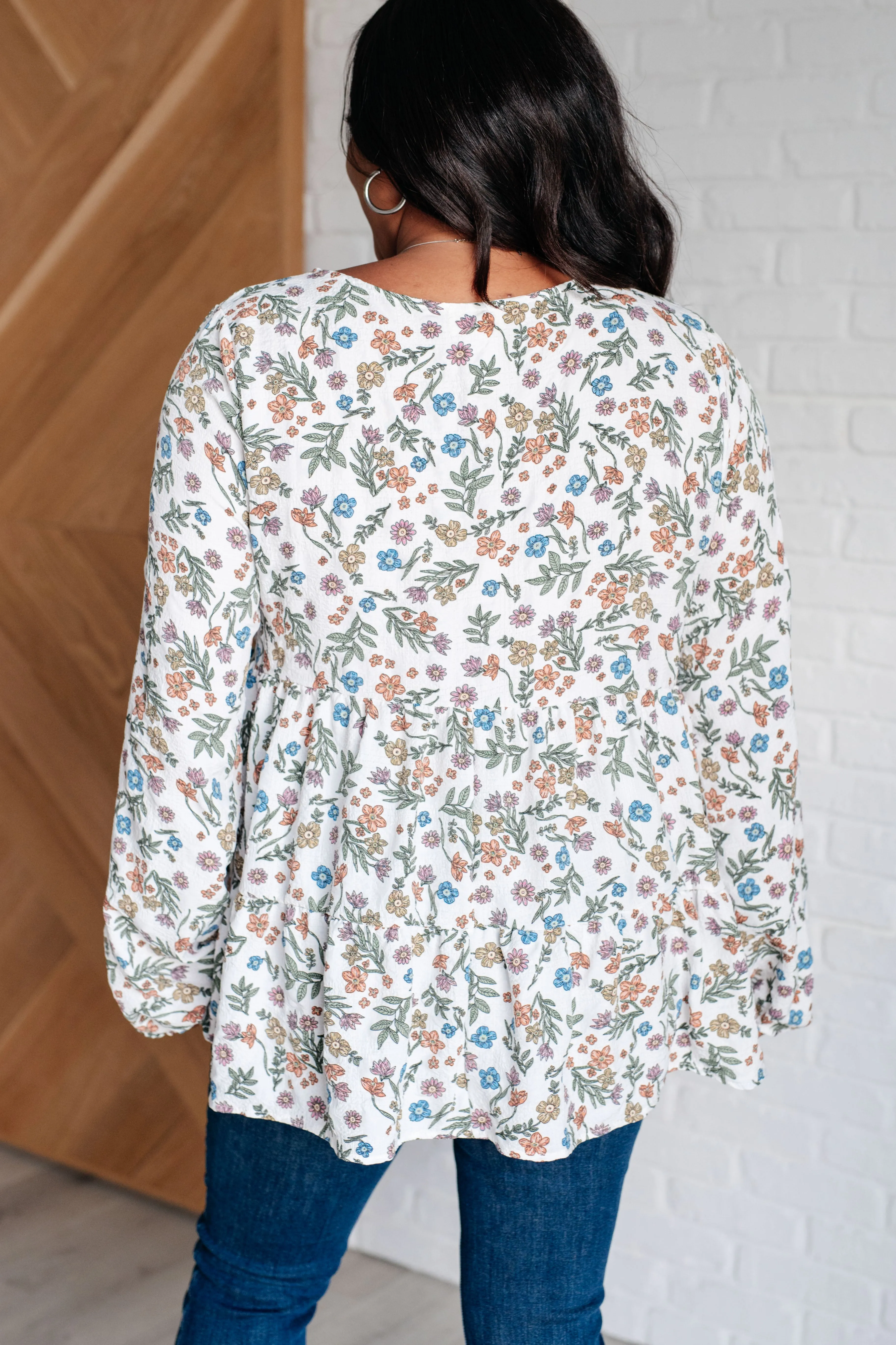 Hazel Blues® |  I Think I Can V-Neck Floral Top