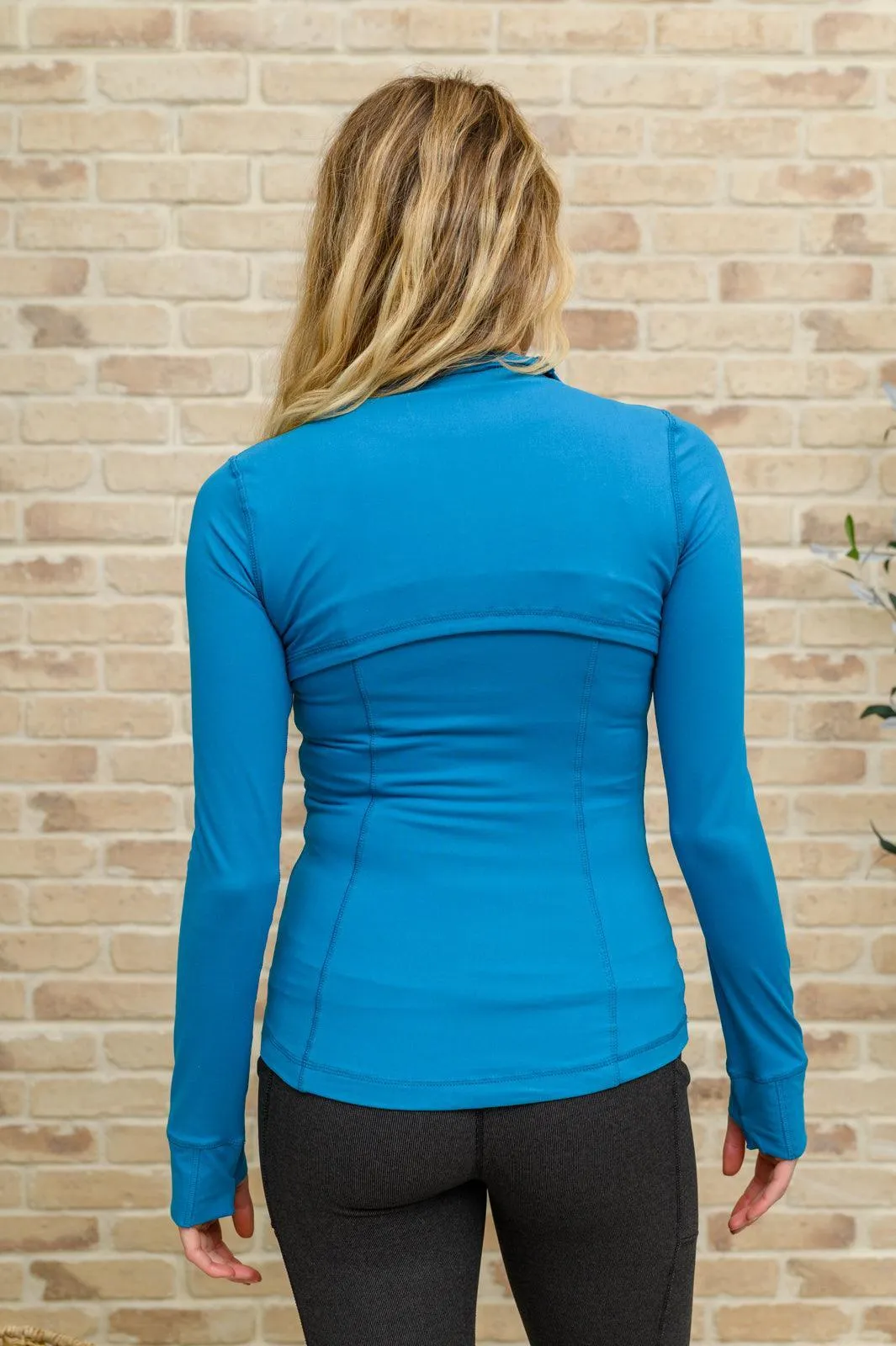 Hazel Blues® | Staying Swift Activewear Jacket in Hawaiian Blue