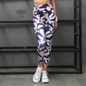 High Waist Ankle Length Sports Leggings With Pockets