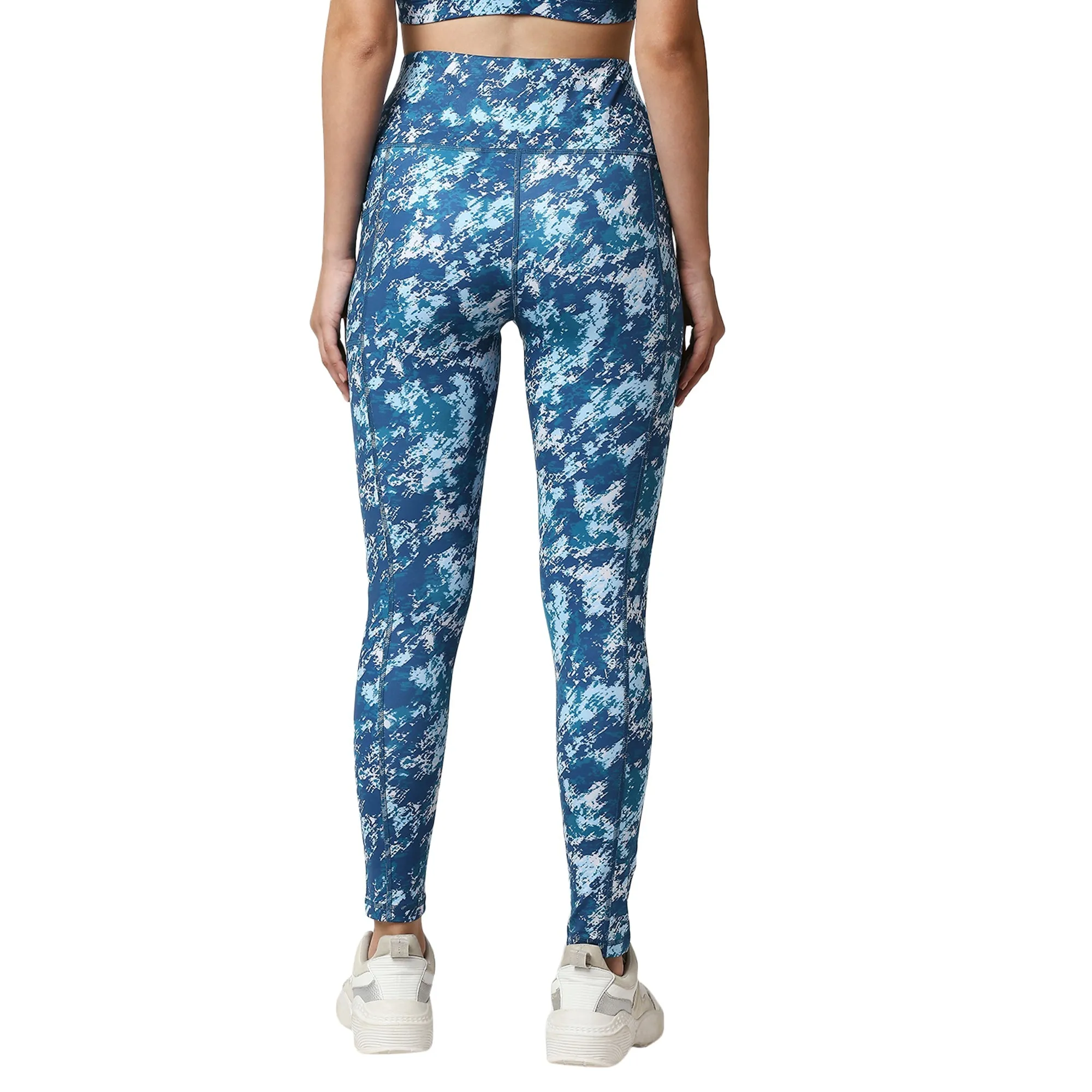 High Waist Ankle Length Sports Leggings With Pockets