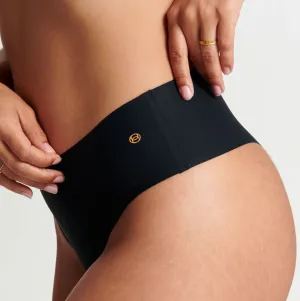 High-Waisted Thong in Black