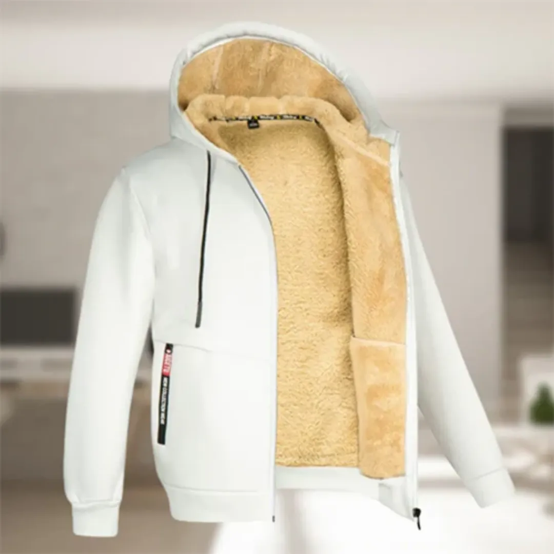 Humberto | Men Comfortable Warm Zip Up Jacket | Hooded