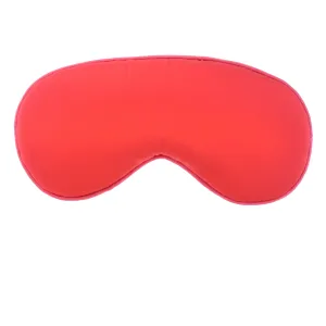 Hypnos Sleep Mask in Hibiscus Silk Charmeuse with Watermelon Trim