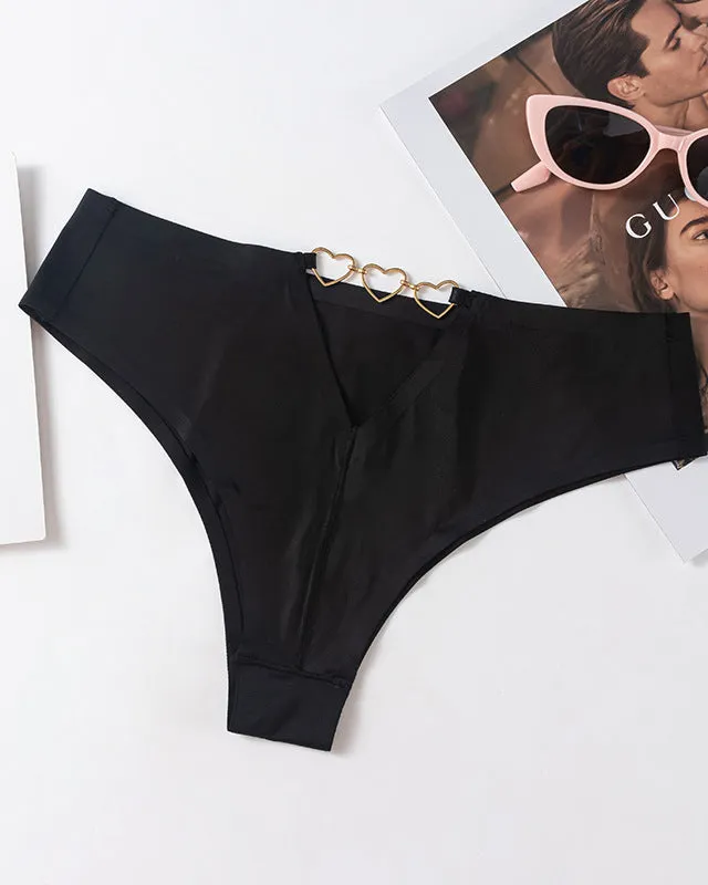 Ice Silk Nude Seamless T-Shaped Briefs