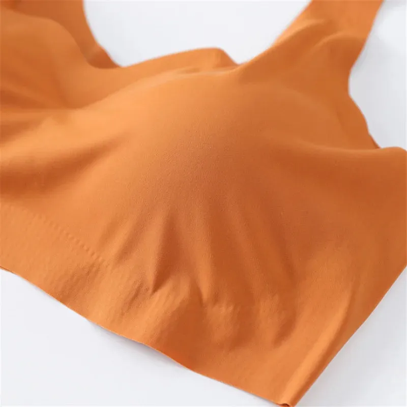 Ice Silk Seamless Push-Up Bralette for Women