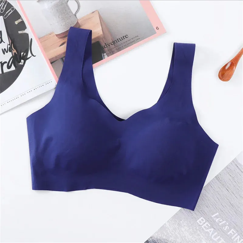 Ice Silk Seamless Push-Up Bralette for Women