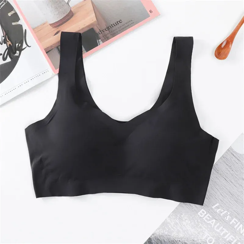 Ice Silk Seamless Push-Up Bralette for Women