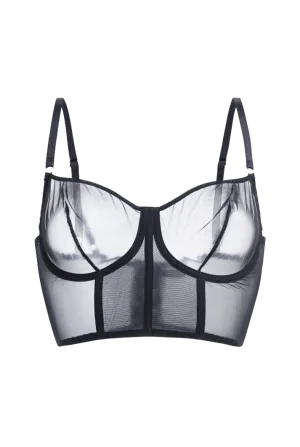 Iconic Bustier Bra | Black