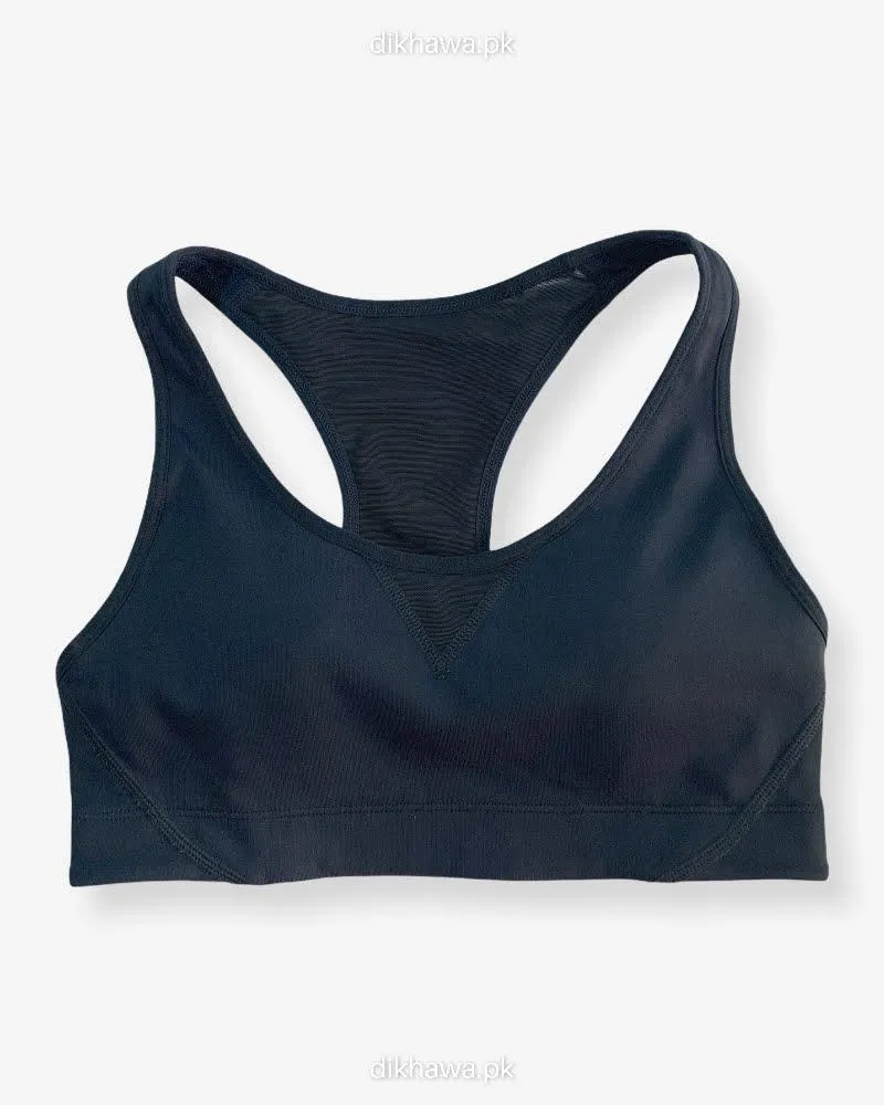 Impact Padded Sports Bra With Mesh PanelsLadies Jogging Bra Imported Stocklot Branded Sports Bra