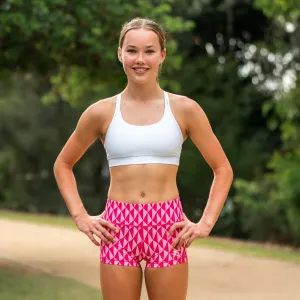 IMPI High Waisted Running Short - Pink Geo