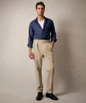 Italian Brushed Cotton Gurkha Trouser