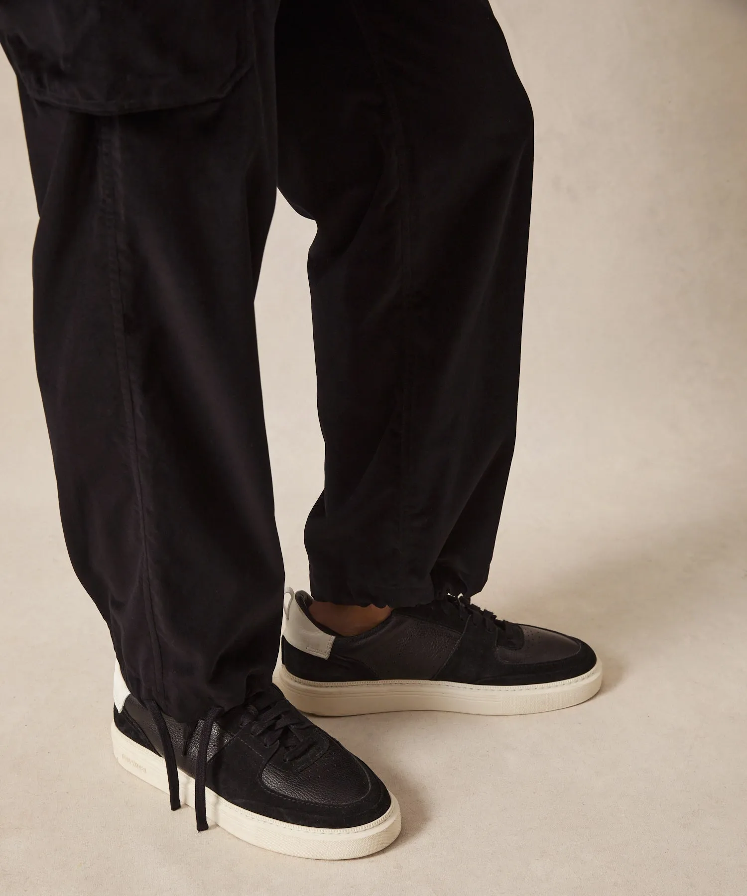 Italian Velvet Relaxed Cargo Pant