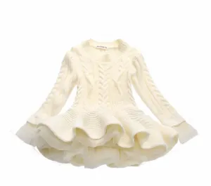 Ivory Tutu Sweater Dress