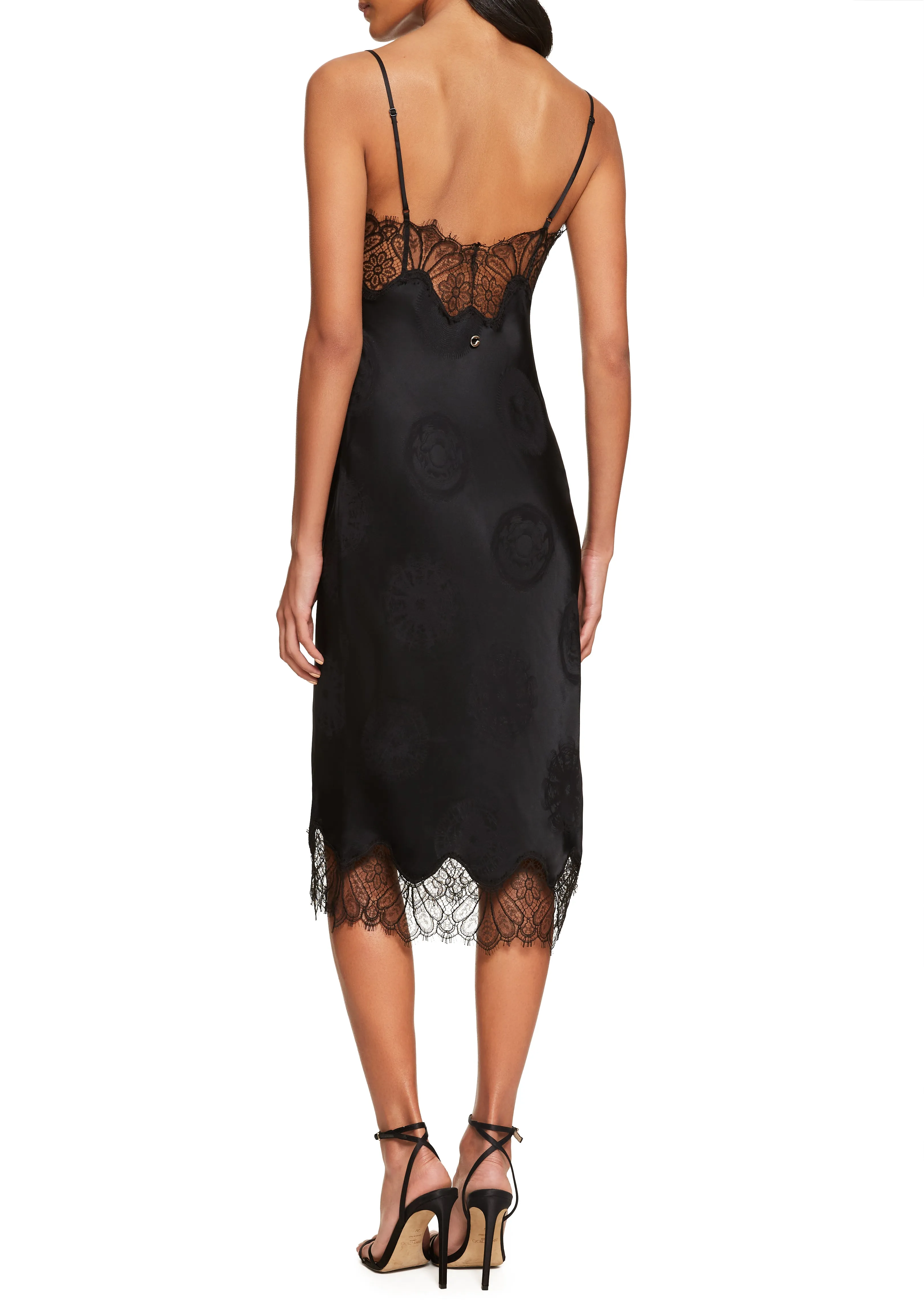 Jacquard Cymatics Dress - Black