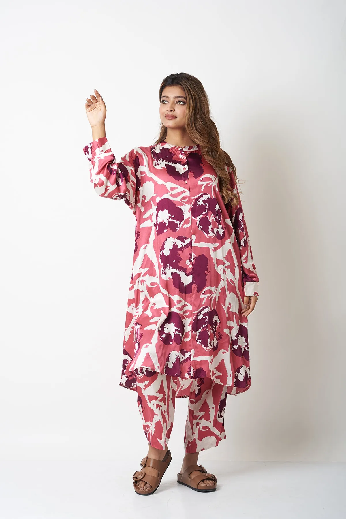 JAHAAN CO-ORD SET - PINK