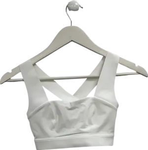 Jelenew White Intuition Medium-support Fast-dry Sports Bra UK XS