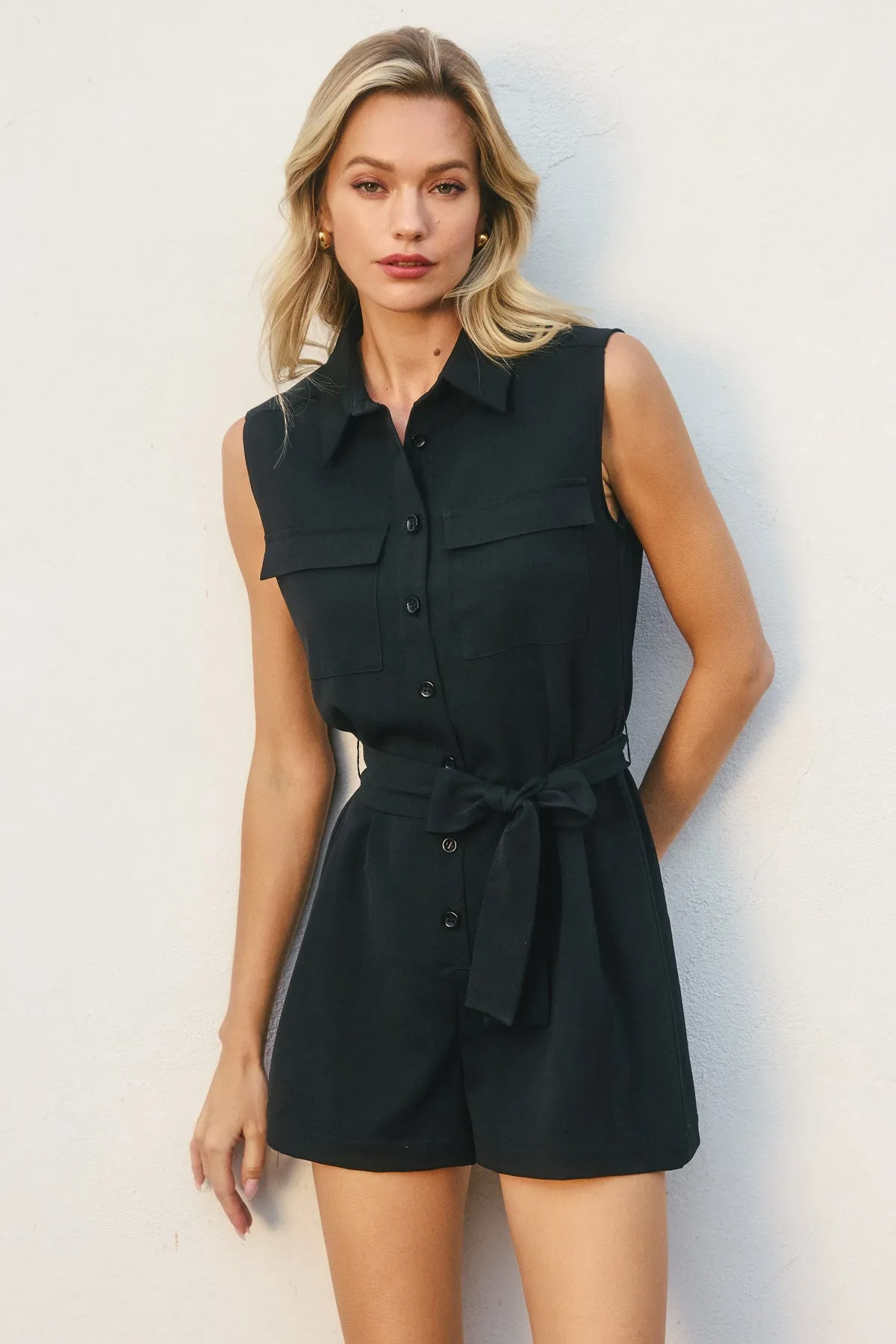 Jemma Button Down Romper