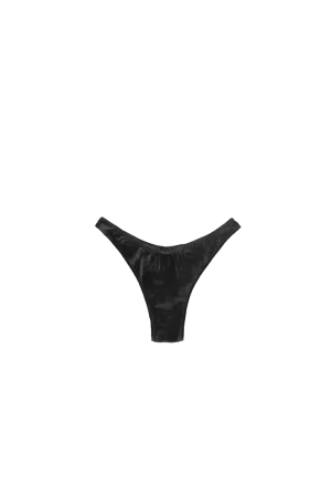 JUDE BLACK: ORGANIC SILK HIGH-LEG PANTY